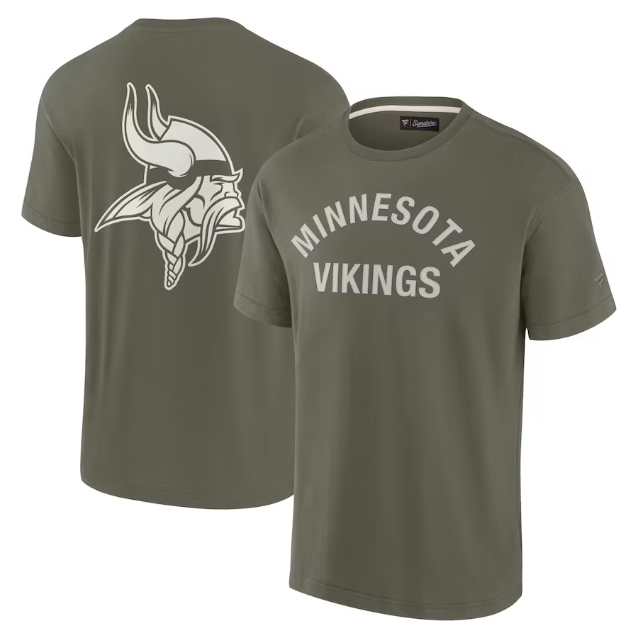 Men's Minnesota Vikings Olive Elements Super Soft T-Shirt